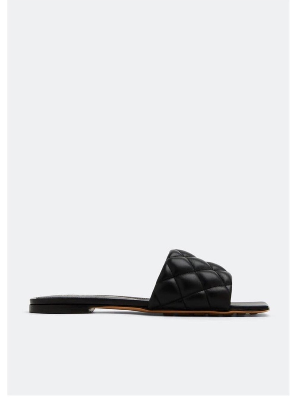 Bottega Veneta Quilted Slide Sandal - Black